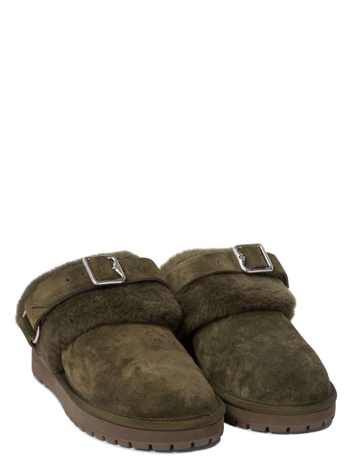 Burberry Women's Chubby Low Slippers Sandal in Green