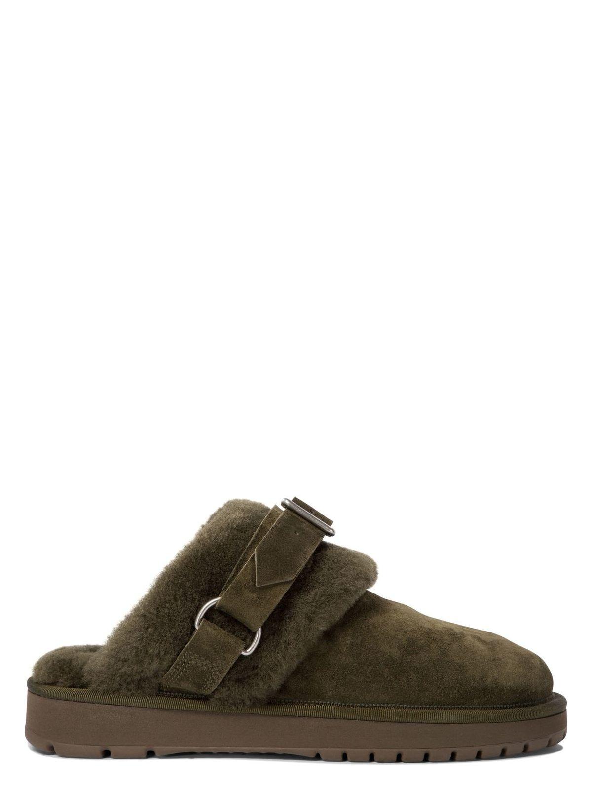 Burberry Women's Chubby Low Slippers Sandal in Green