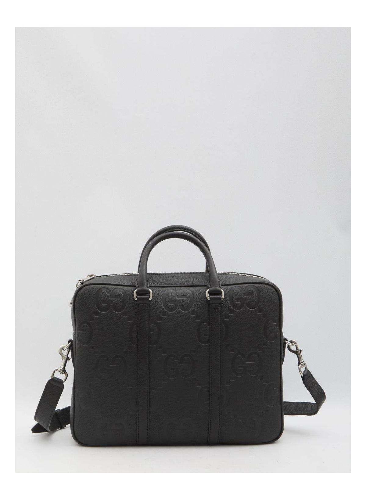 Gucci Men's Jumbo GG Document Holder in Black