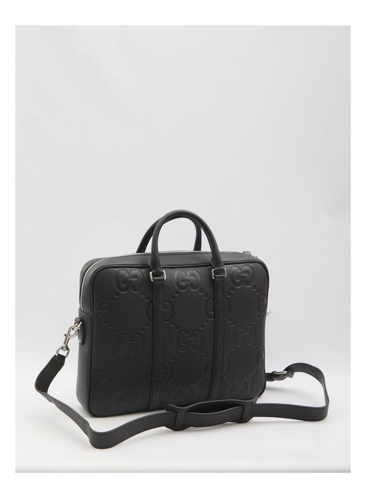 Gucci Men's Jumbo GG Document Holder in Black