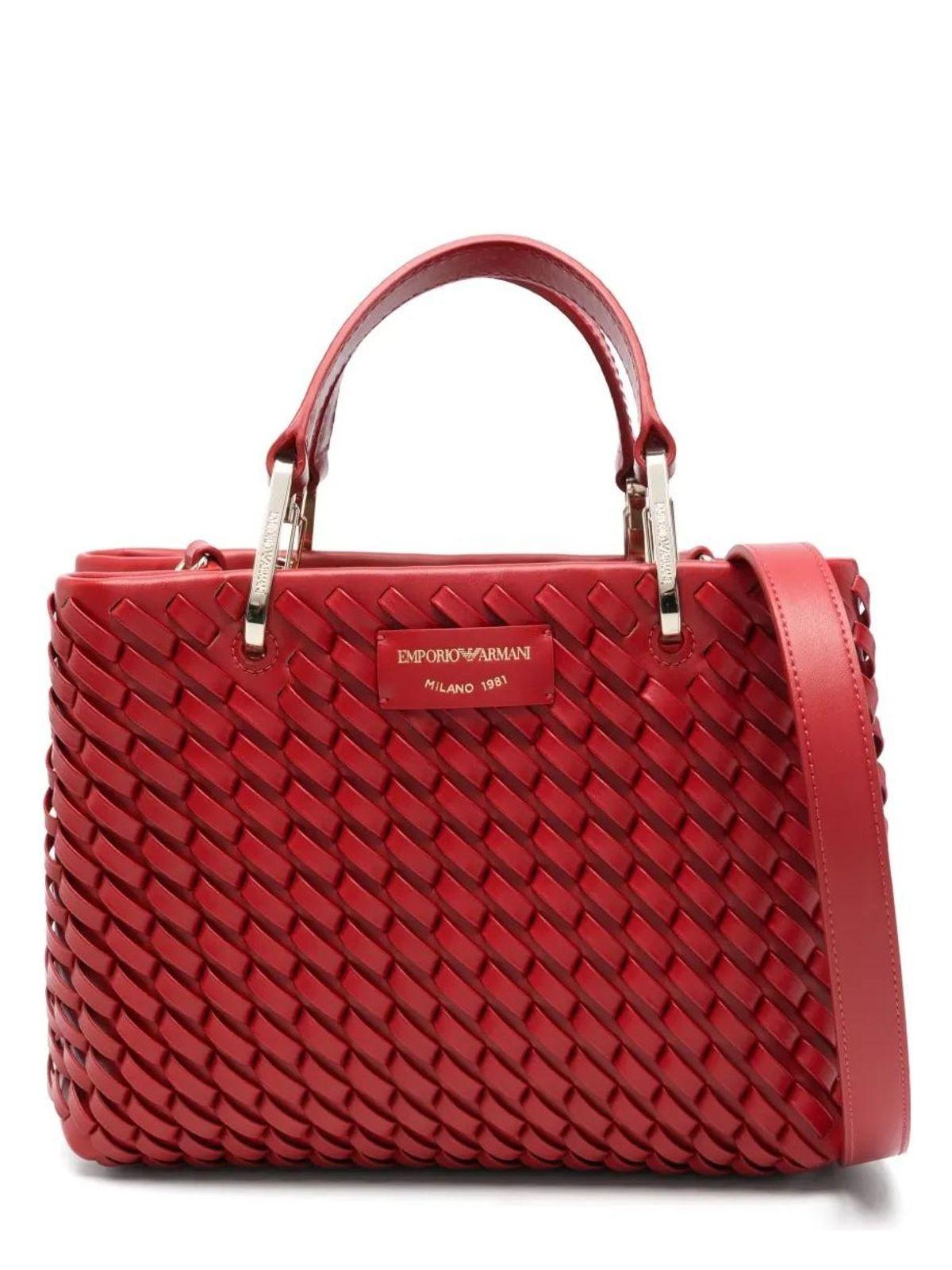 Emporio Armani Women's Myea Medium Shopper Bag in Red