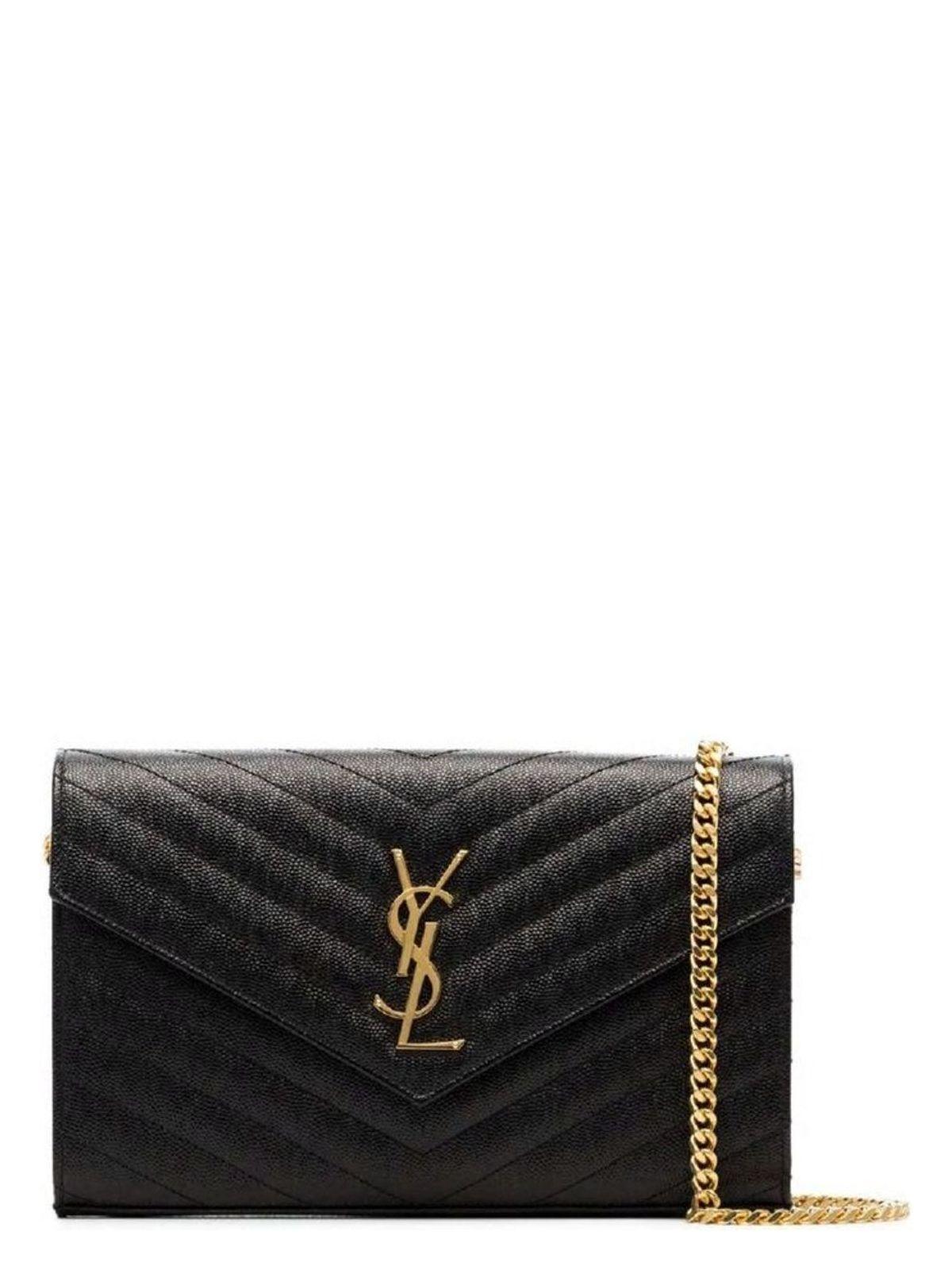 Saint Laurent Women's Cassandre Pouch in Black
