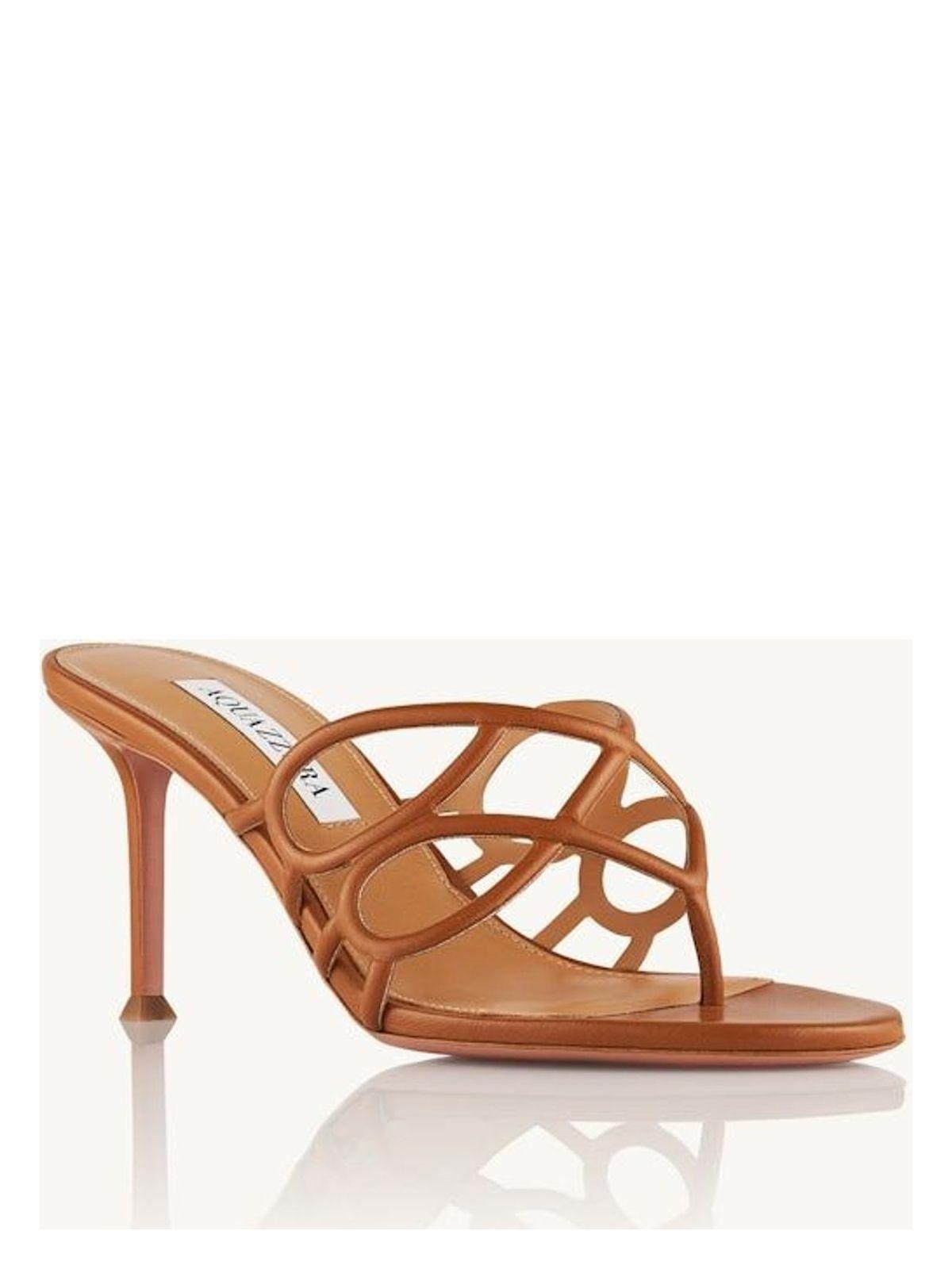Aquazzura Women's Infinito Sandal 75 in Miele