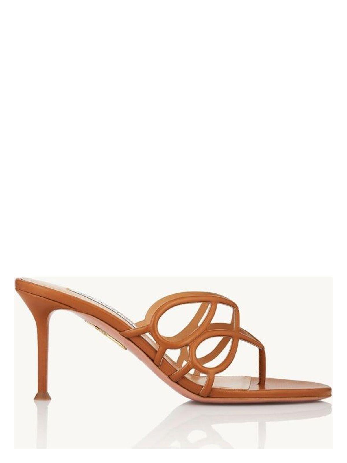 Aquazzura Women's Infinito Sandal 75 in Miele
