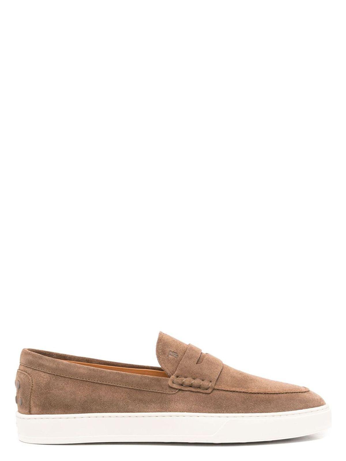 Tod's Men's Sporty Loafer in Brown and Leather Moccasins