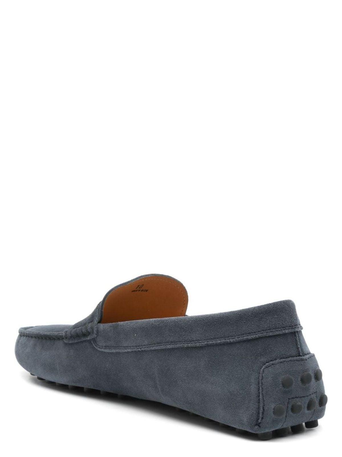 TOD'S Men's Gommino Suede Leather Loafers and Moccasins in Blue