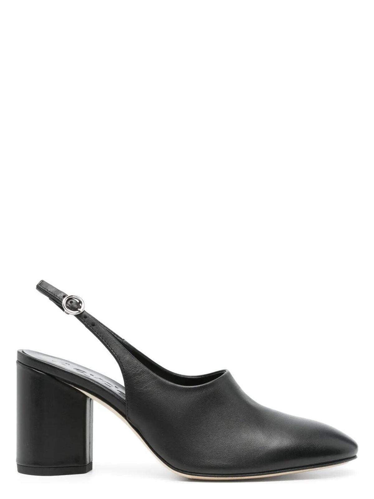 Aeyde Women's Jamila Nappa Leather Sandal in Black