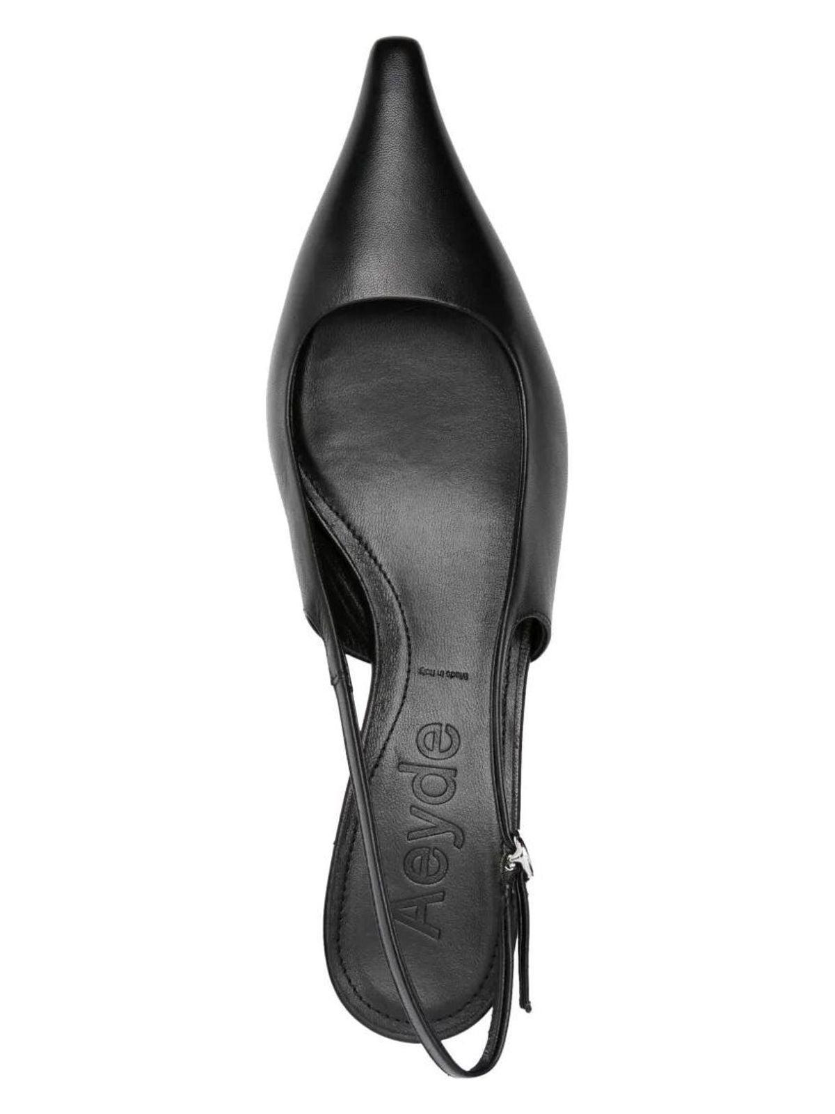 Aeyde Women's Catrina Nappa Leather Sandal in Black