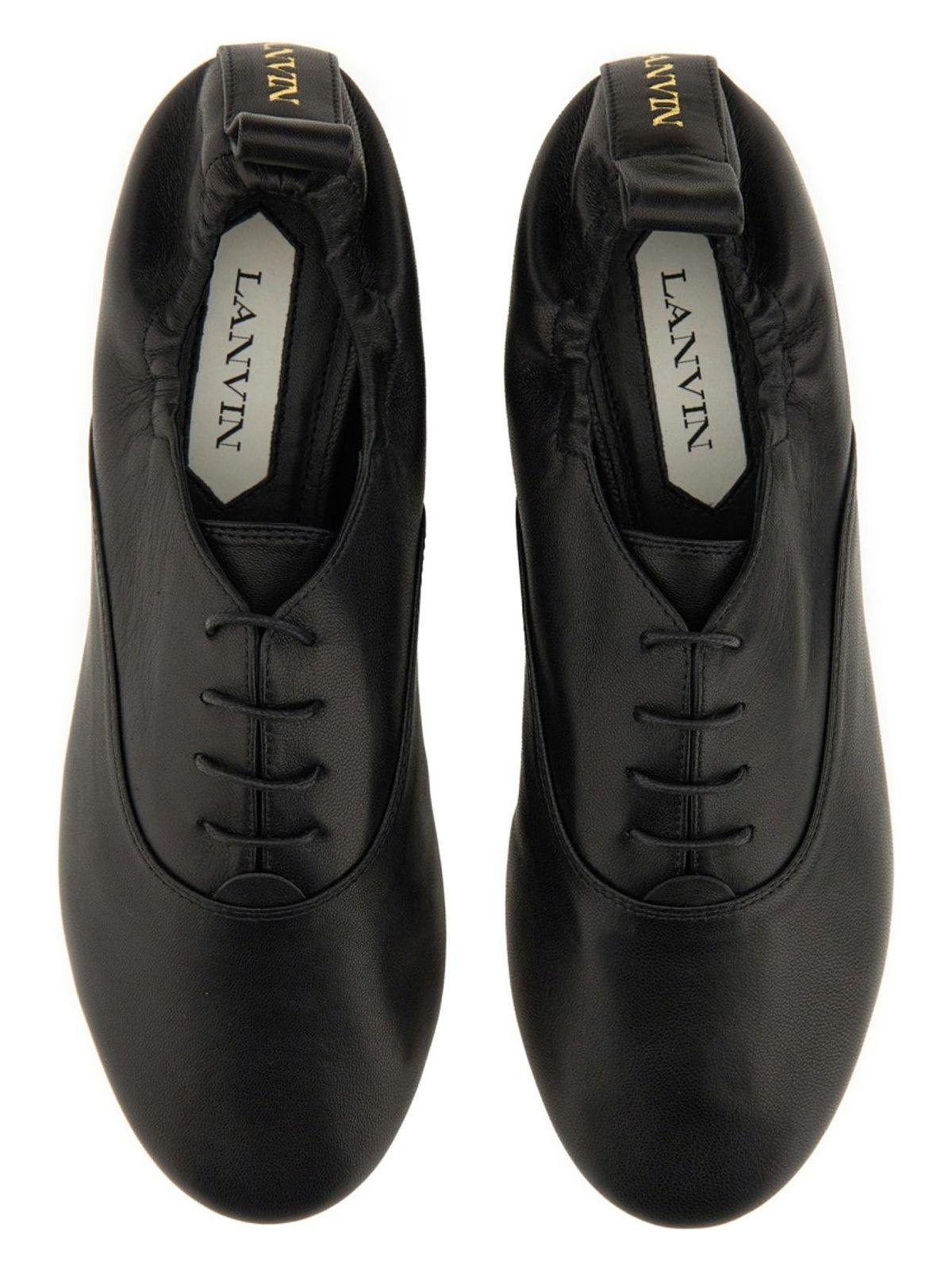 Lanvin Women's Laces Sandals and Lace Up Slipper Sandal in Black