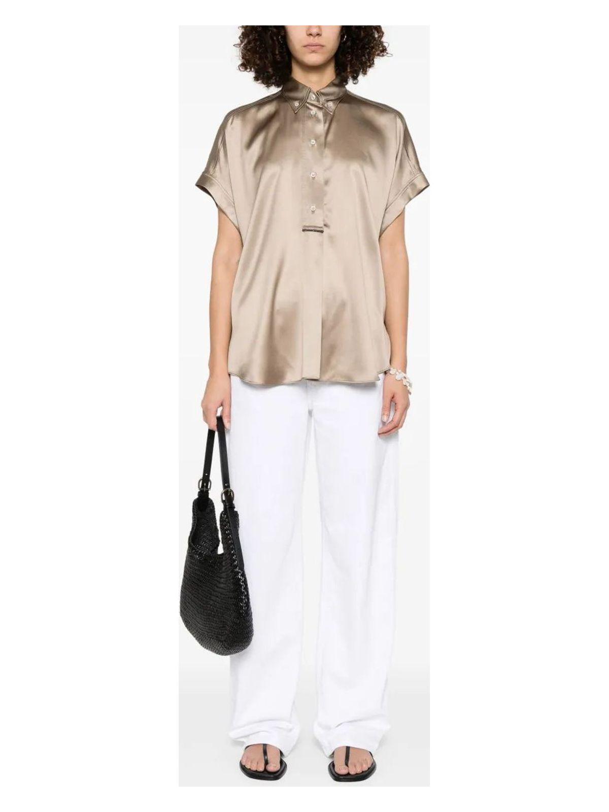 Brunello Cucinelli Women's Satin Monili Shirt