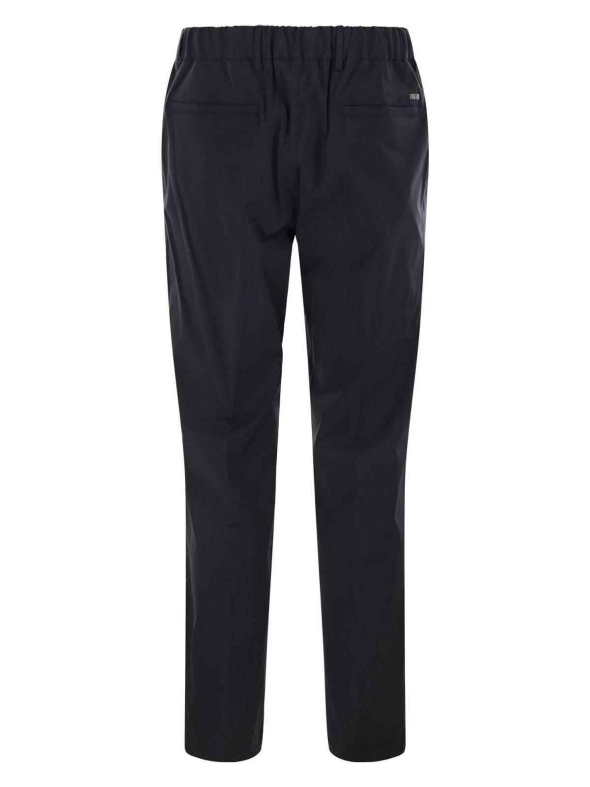 Herno Men's Tech Wool Trousers in Blue