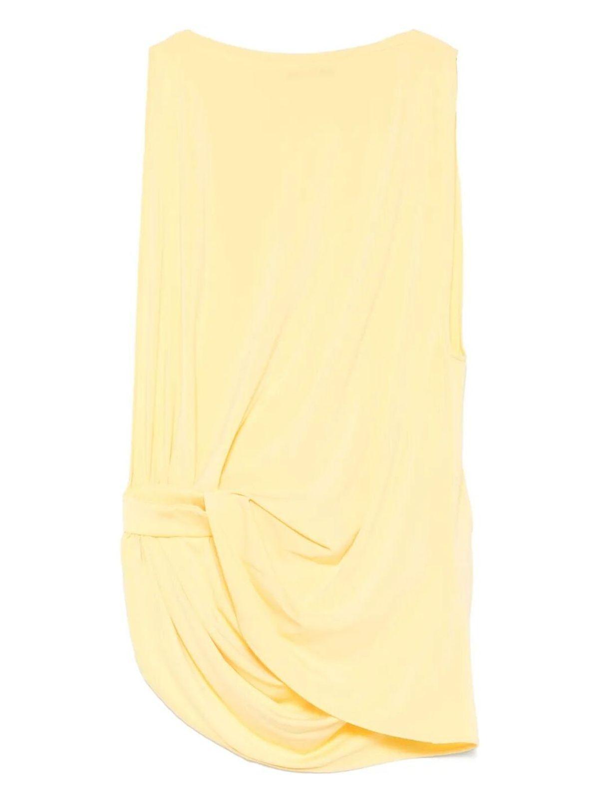 Jacquemus Women's Le Haut Peplo Top in Yellow/Orange