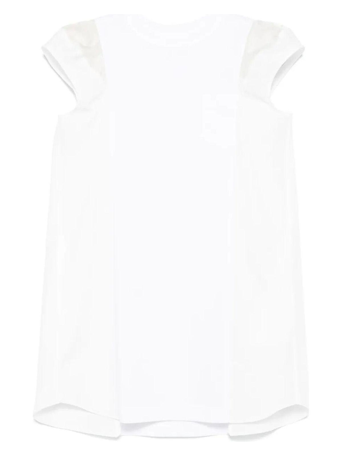 Sacai Women's Popeline X Cotton Jersey Dress in White