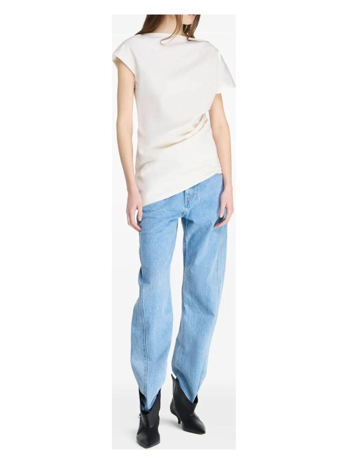 Jw Anderson Women's Asymmetric Draped Top in White