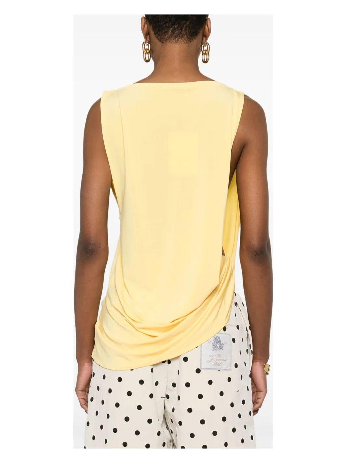 Jacquemus Women's Le Haut Peplo Top in Yellow/Orange