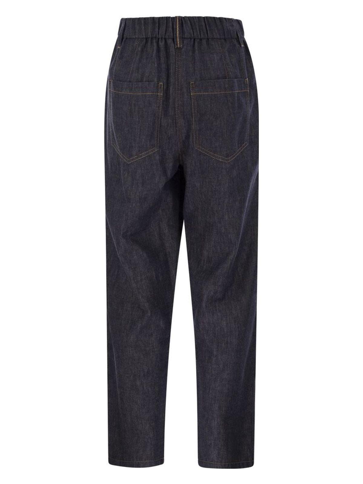 Brunello Cucinelli Women's Lightweight Denim Five-Pocket Trousers and Stylish Versatile Trousers