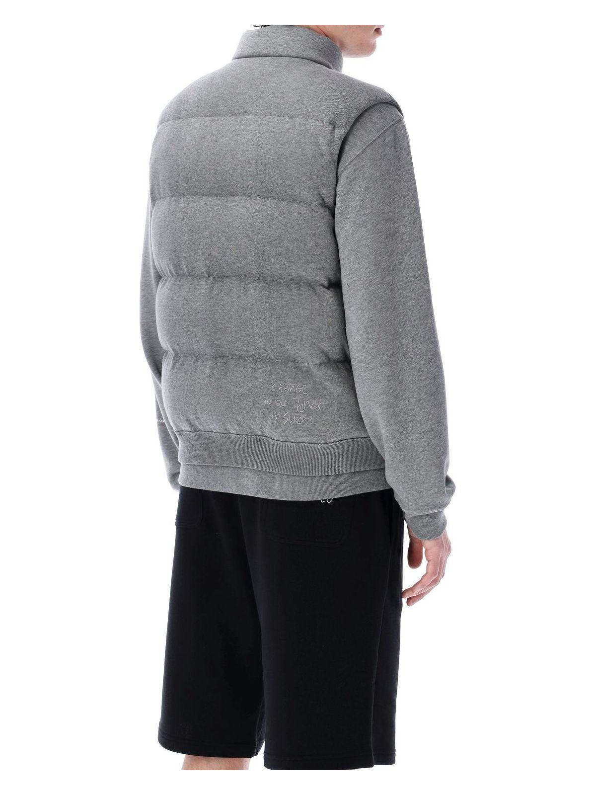 Moncler Genius Men's Cotton Down Gilet and Padded Vest in Grey