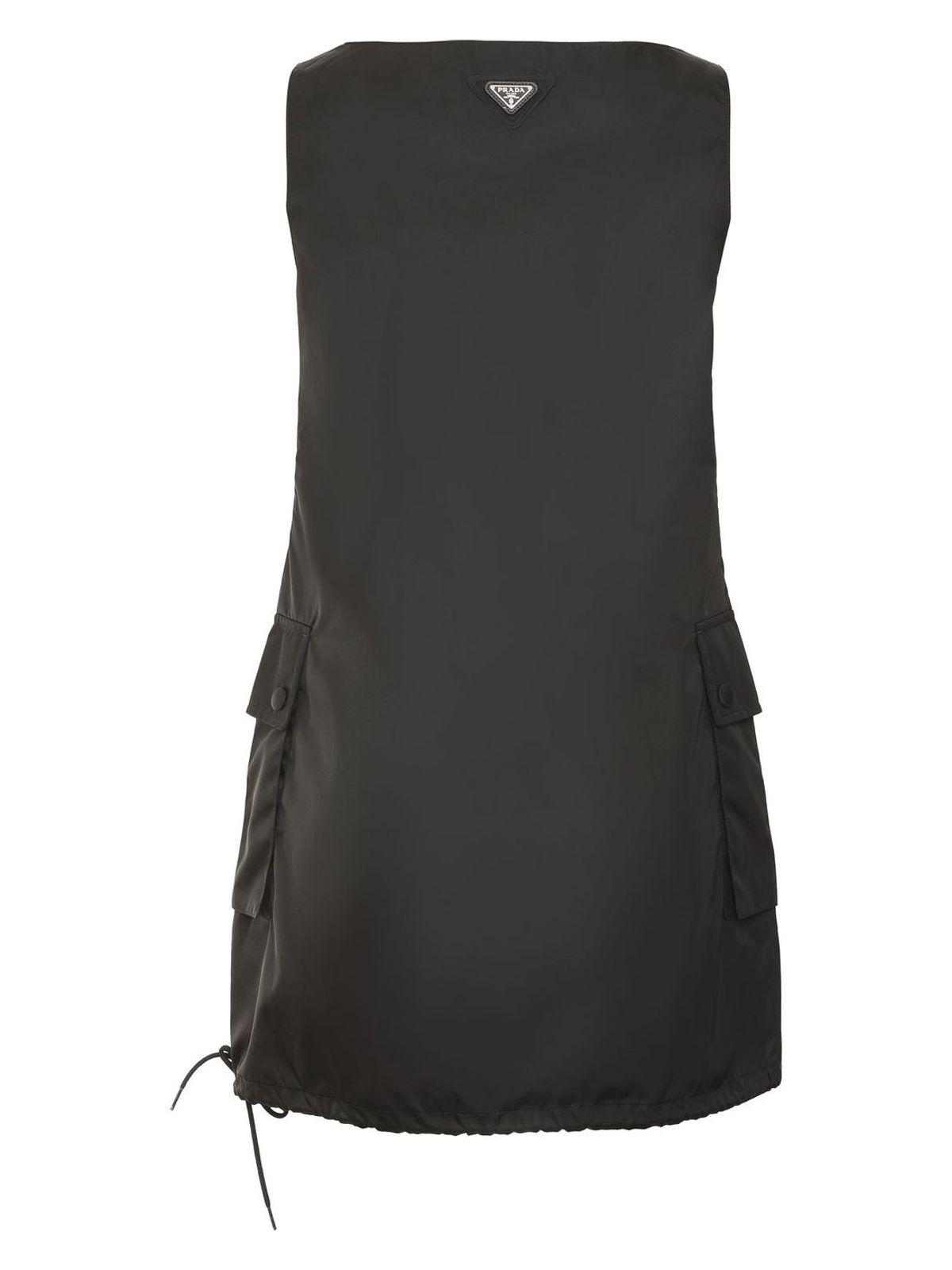 Prada Women's Re-Nylon Dress in Black