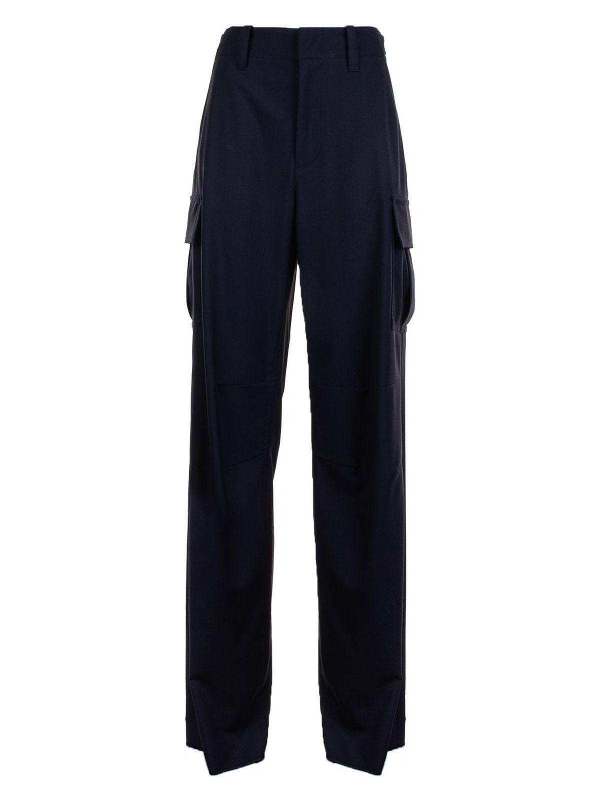 Bottega Veneta Women's Cargo Pants in Blue