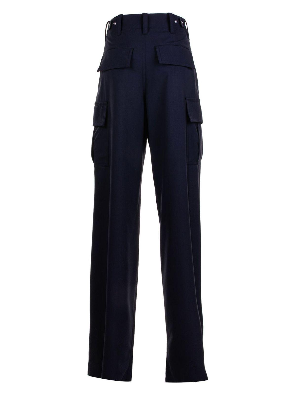 Bottega Veneta Women's Cargo Pants in Blue