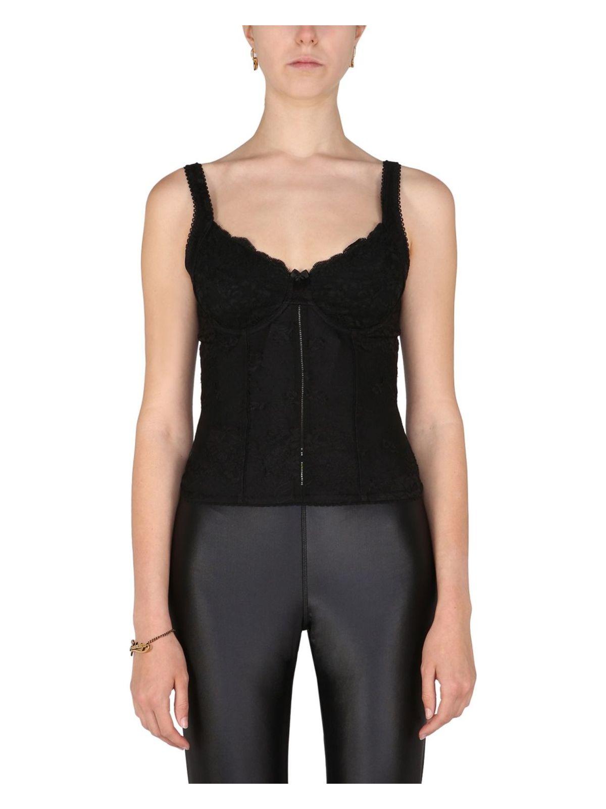 Balenciaga Women's Top Lingerie Top in Black