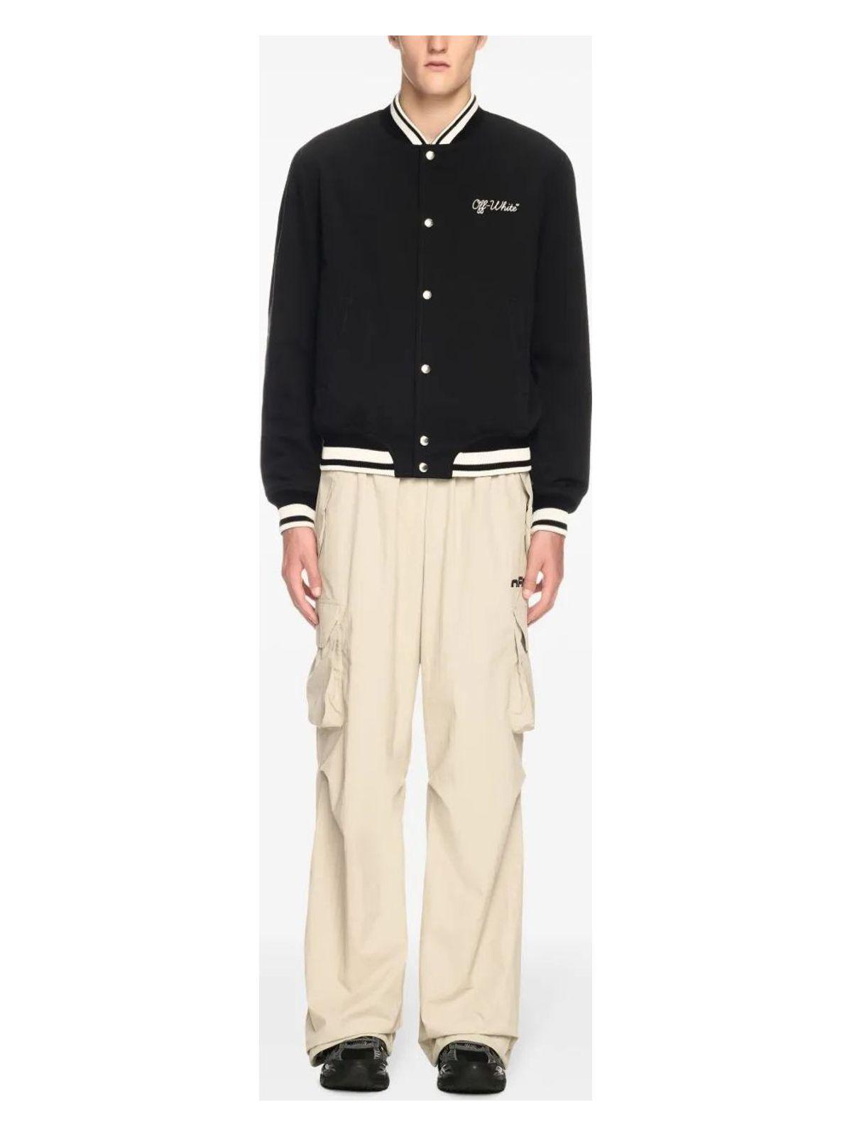 Off-White Men's Script Cotgab Souvenir Varsi and Varsity Souvenir Jacket