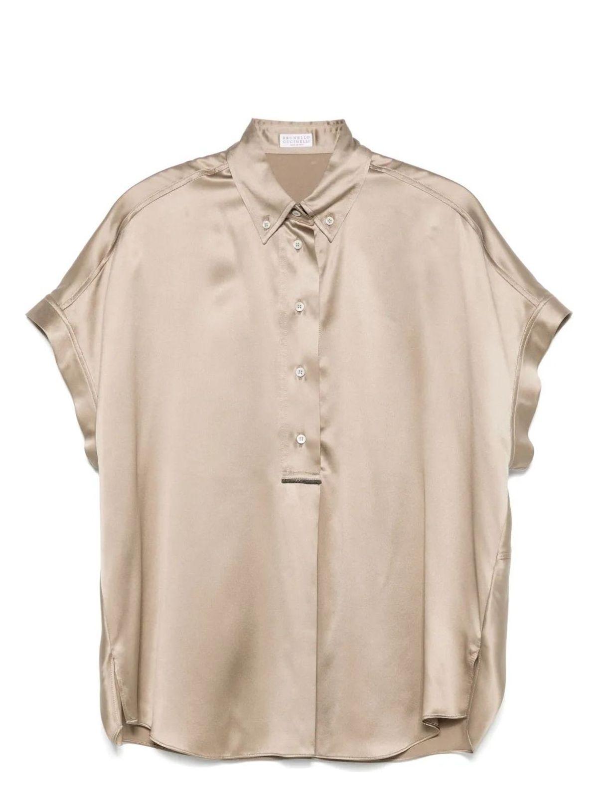 Brunello Cucinelli Women's Satin Monili Shirt