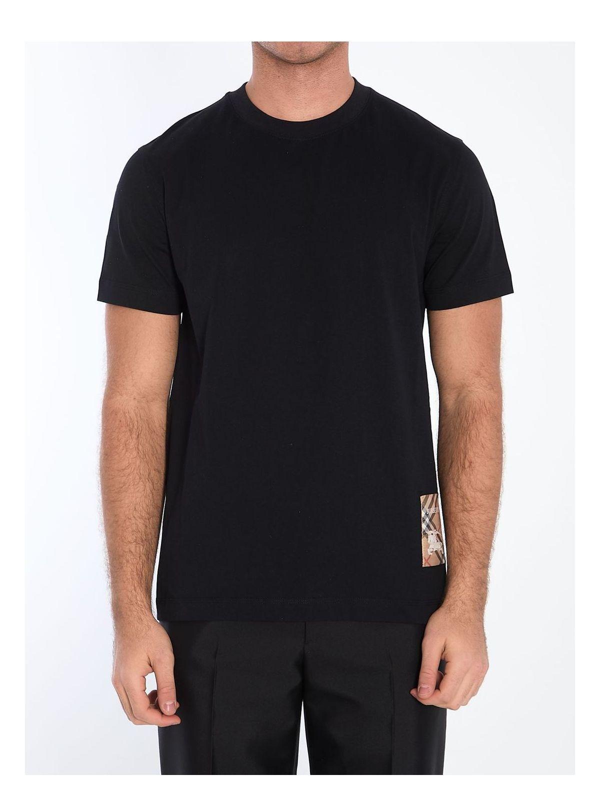 Burberry Men's 100% Cotton T-Shirt in Black