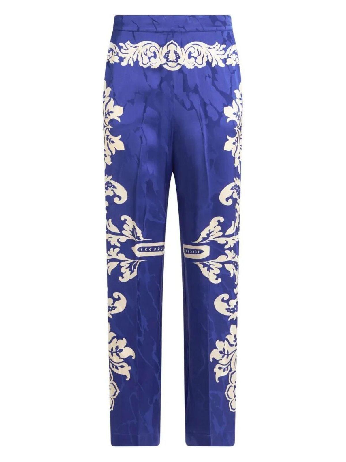 Etro Women's Floral Jacquard Palazzo Trousers