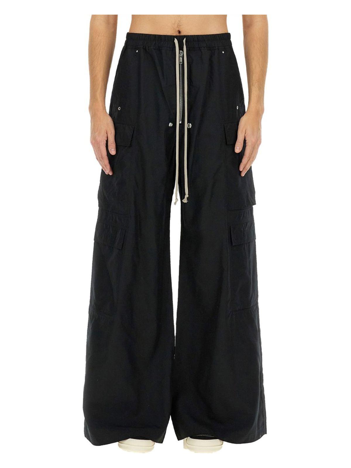 Rick Owens DRKSHDW Tencel Double Cargo Jumbo Belas Pants Black