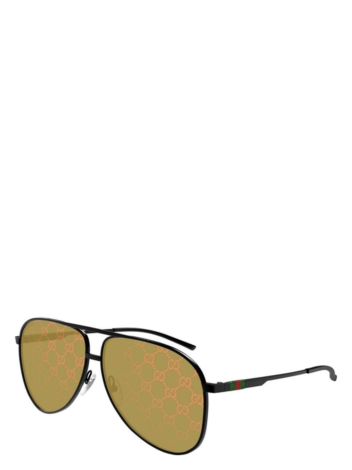 Gucci Women's Metallic Black Sunglasses