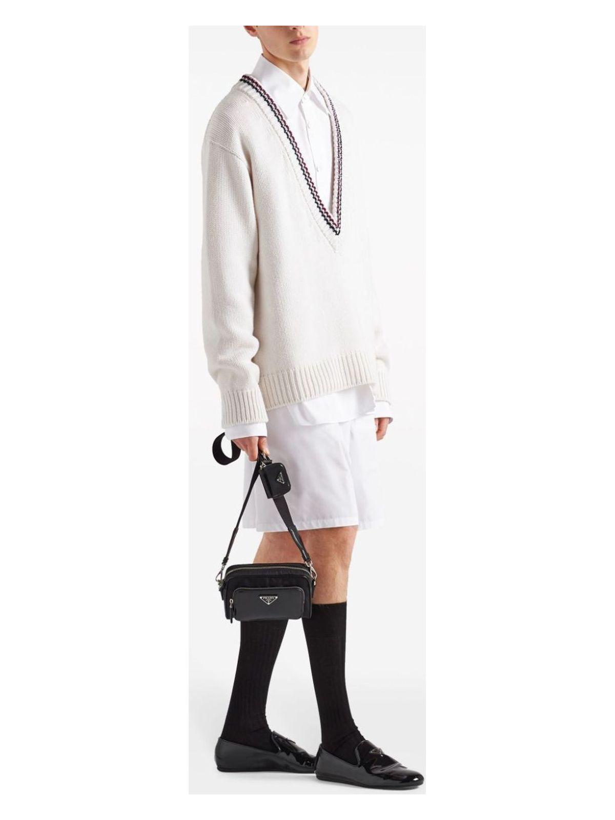 Prada Women's Re-Nylon And Leather Crossbody Bag