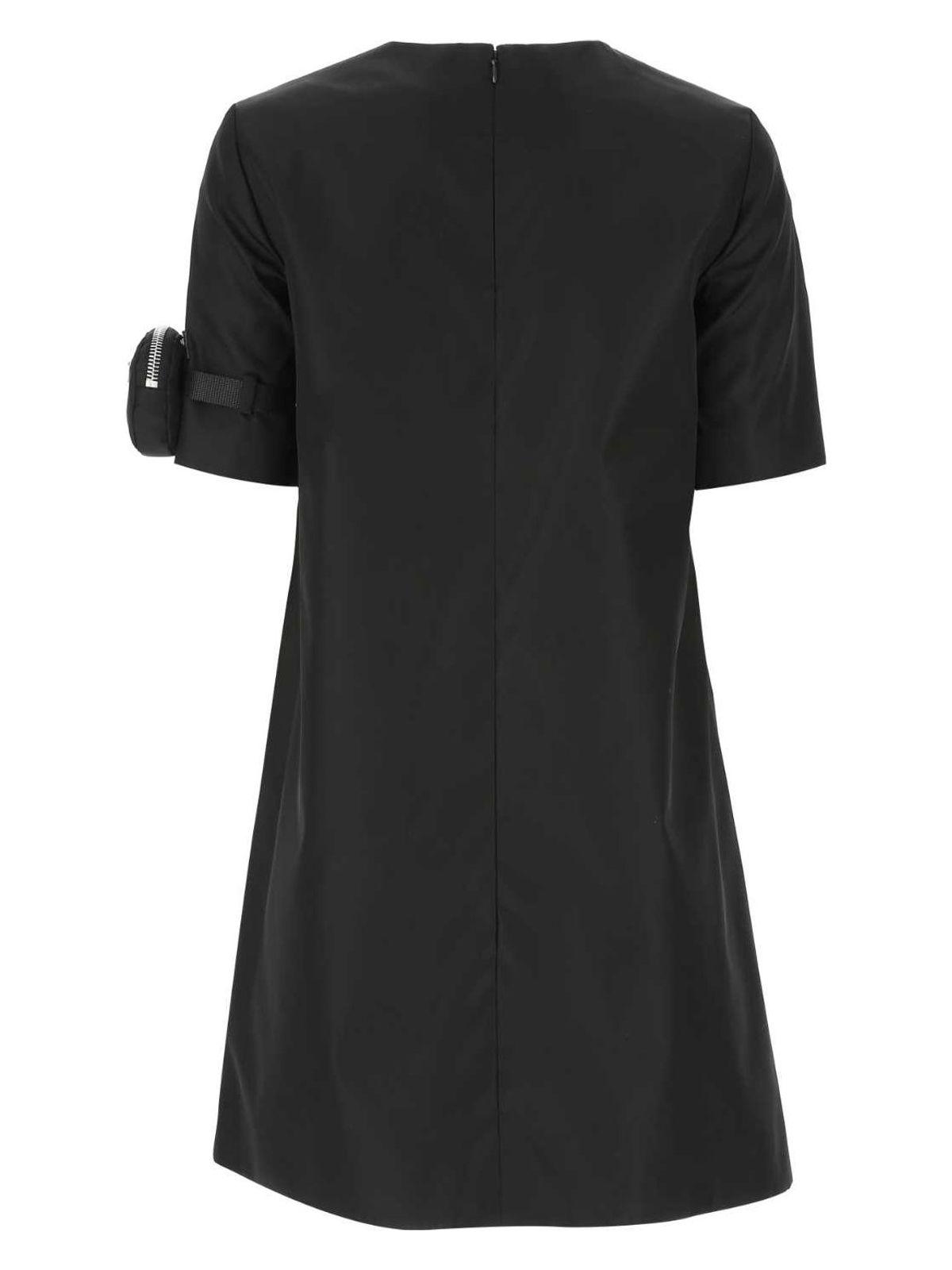 Prada Women's Re-Nylon Dress in Black