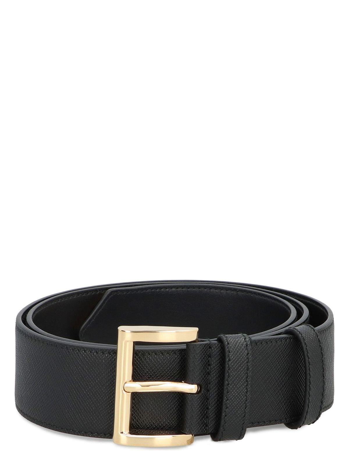 Prada Women's Leather Belt in Black
