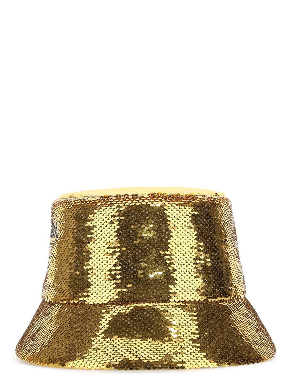 Prada Gold Sequins Bucket Hat