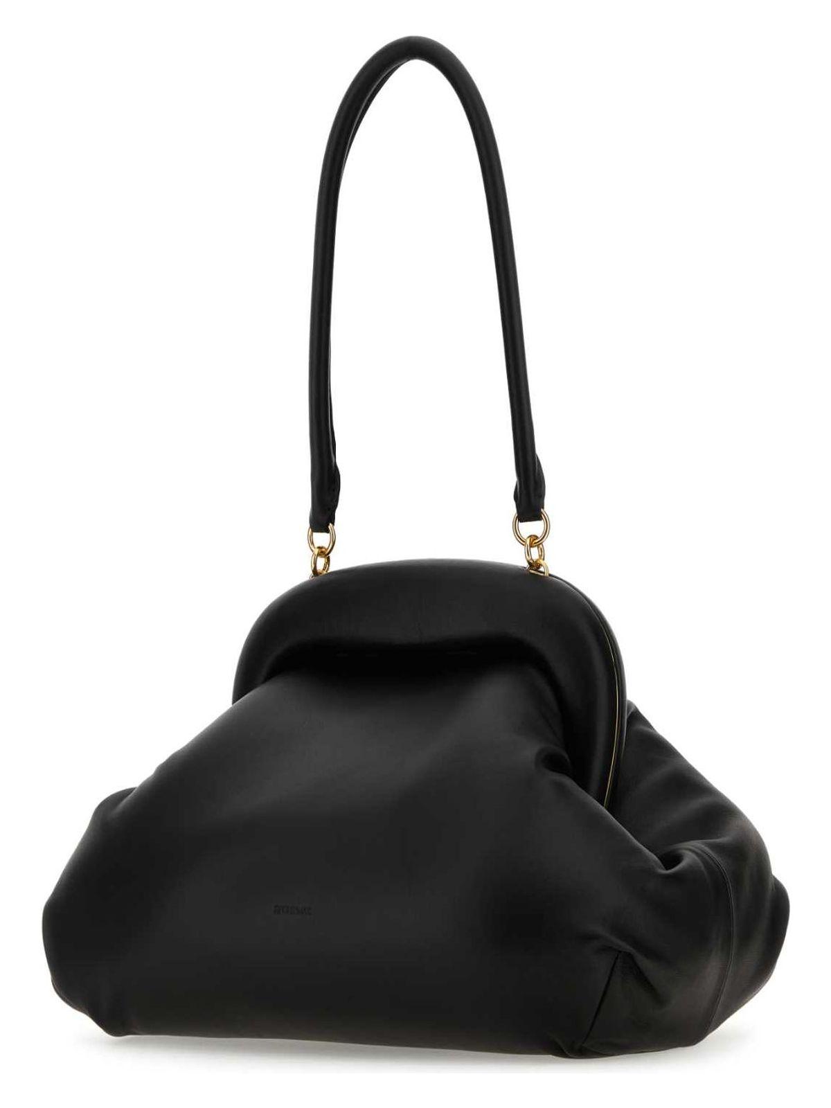 SPORTMAX Black Nappa Leather Sansa Clutch
