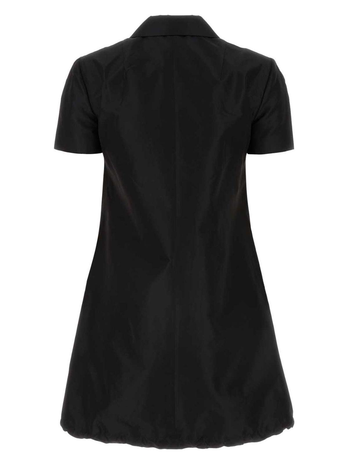 Prada Women's Faille Mini Dress in Black