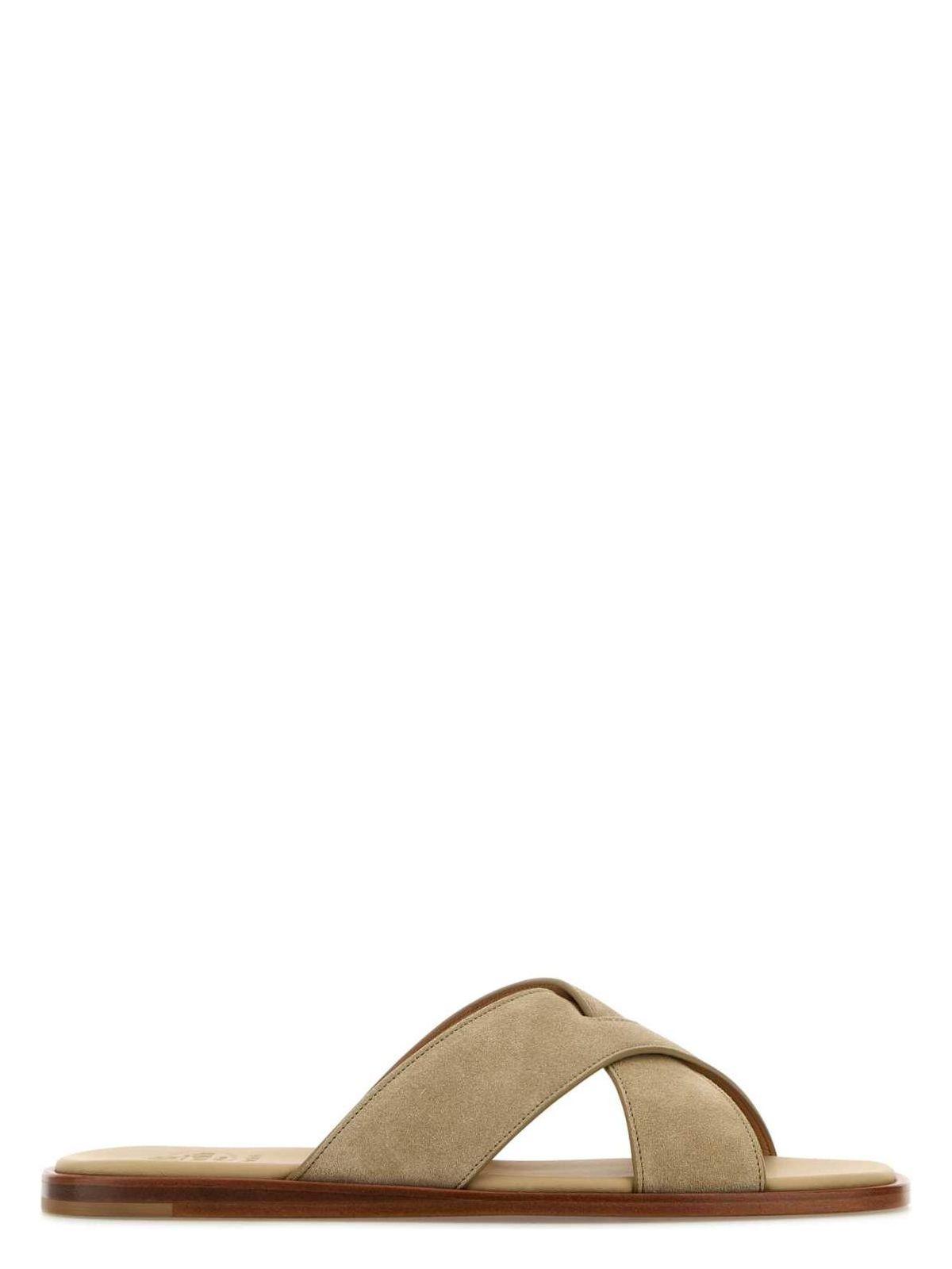 Church's Women's Sand Suede Slippers Sandal in Beige O Tan