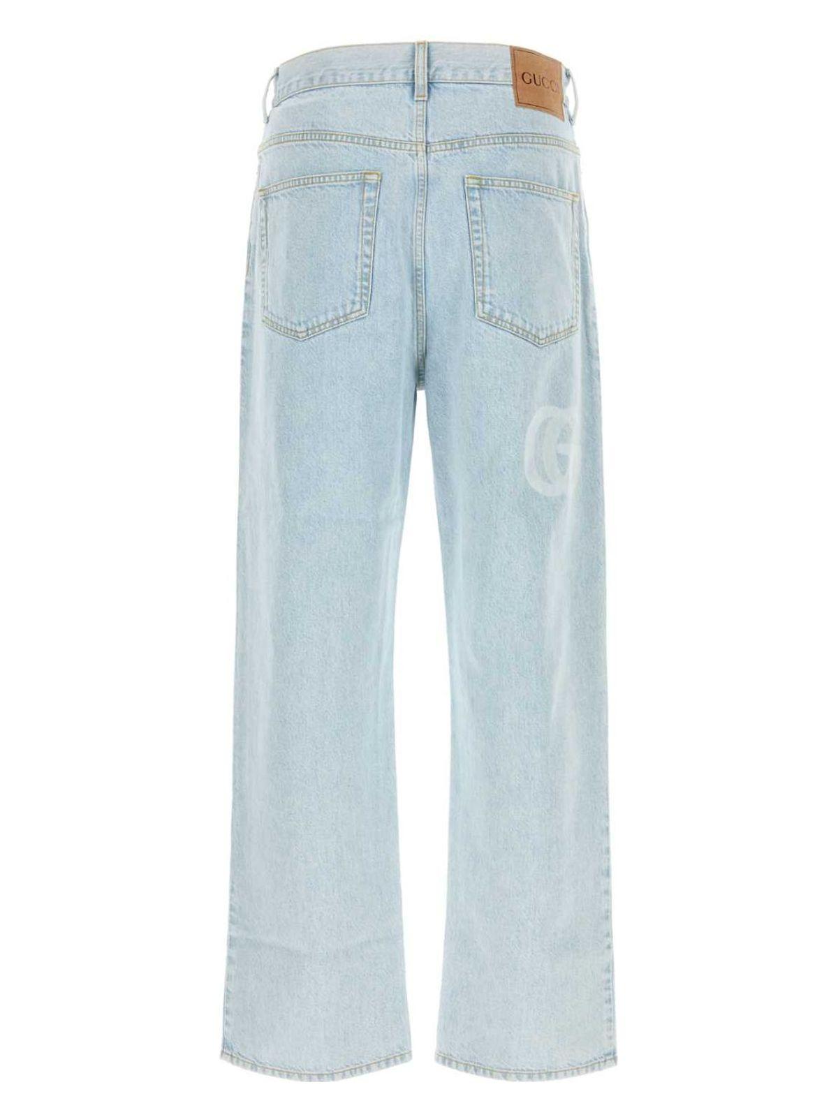 Gucci Light-blue Denim Jeans