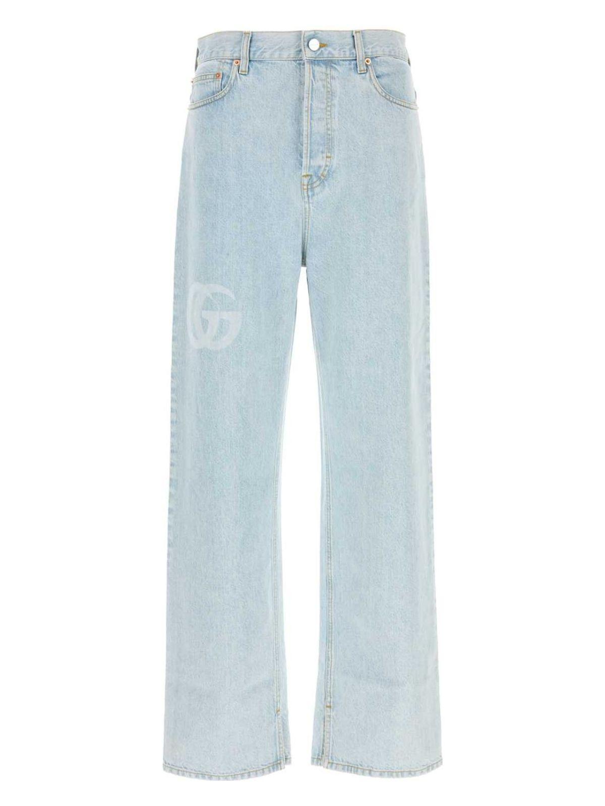 Gucci Light-blue Denim Jeans