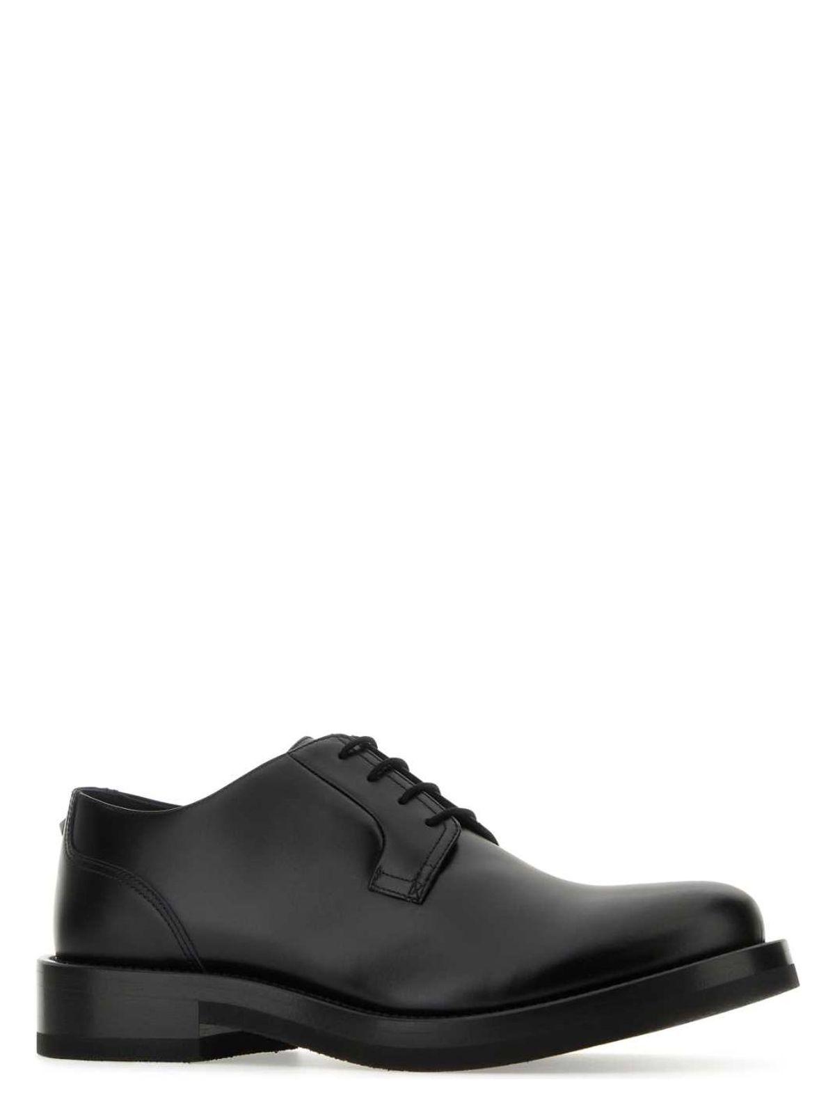 Valentino Garavani Women's Leather Lace-Up Shoes in Black
