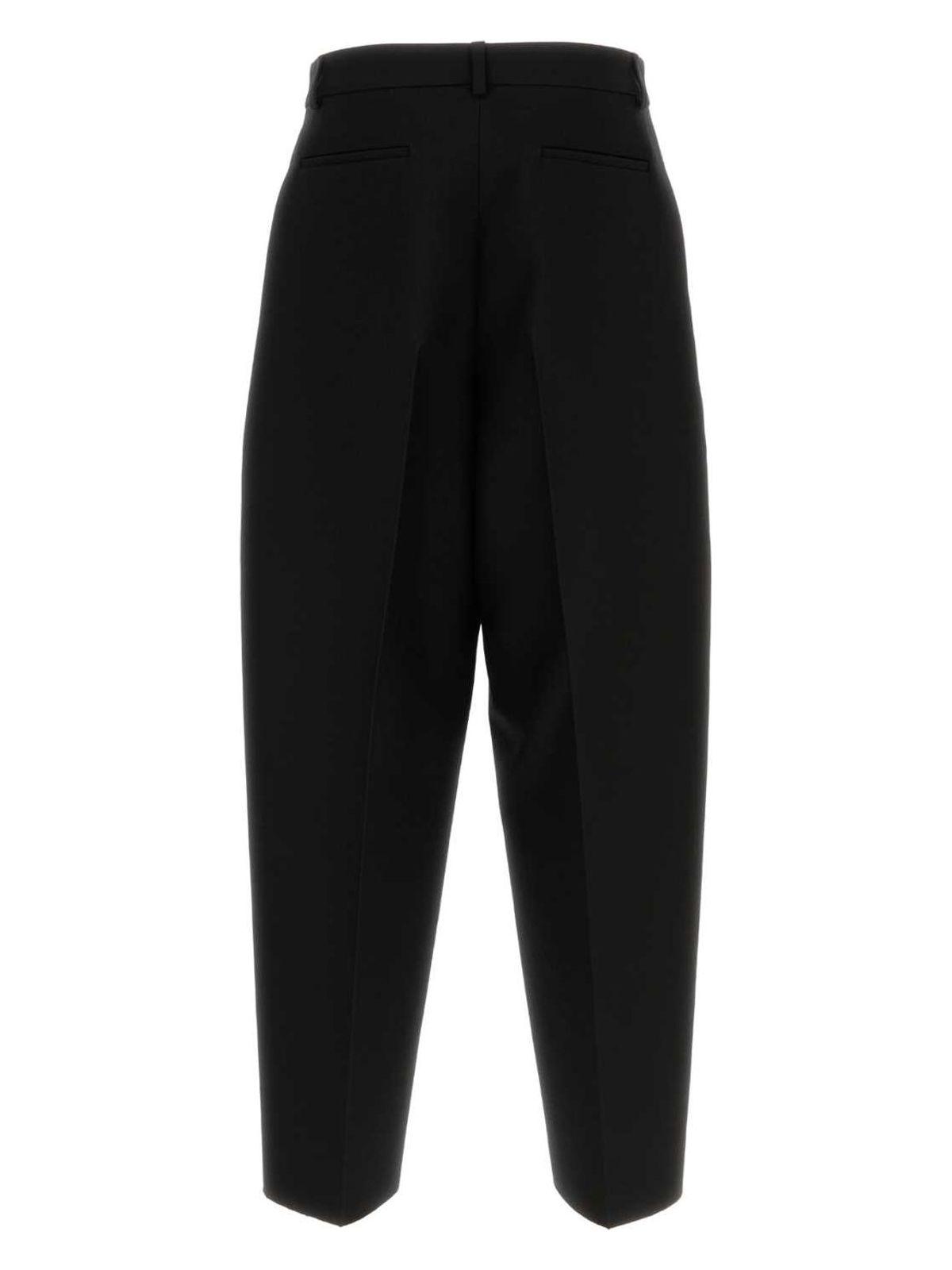 Valentino Garavani Black Wool Blend Pant