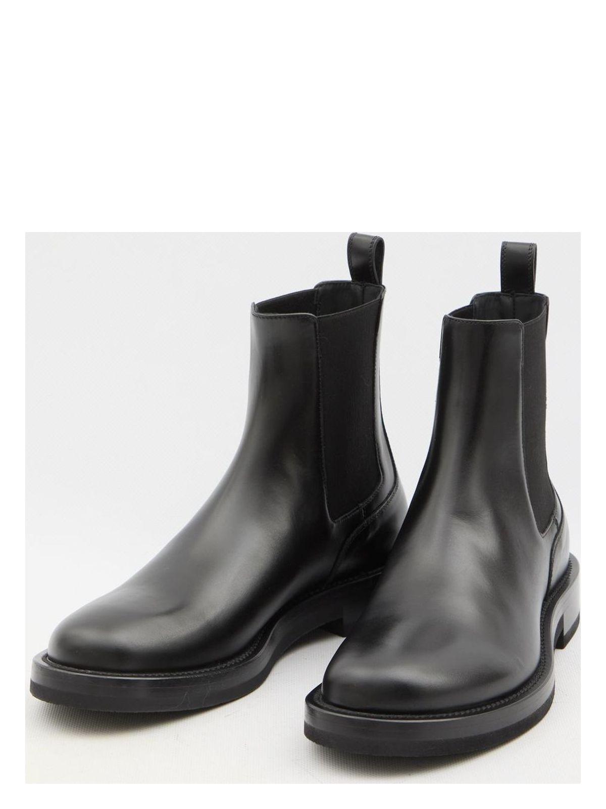Valentino Garavani Black Leather Rockstud Ankle Boots