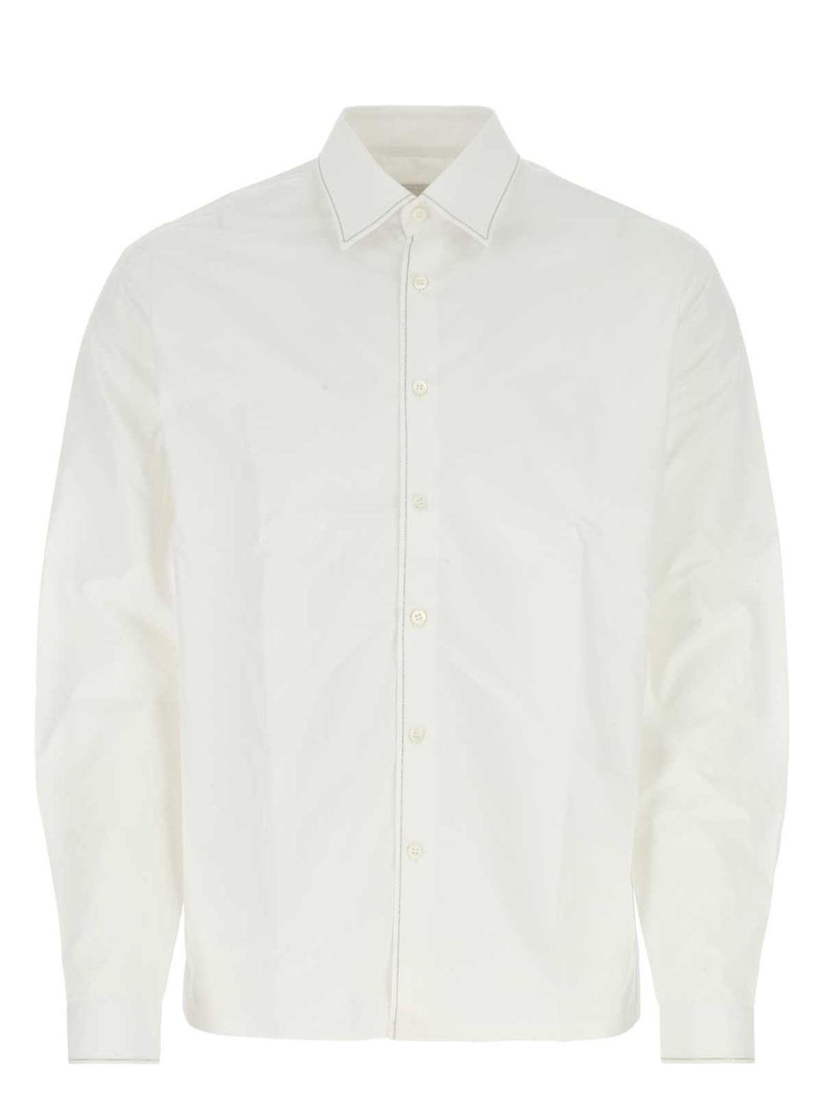 Prada White Poplin Shirt