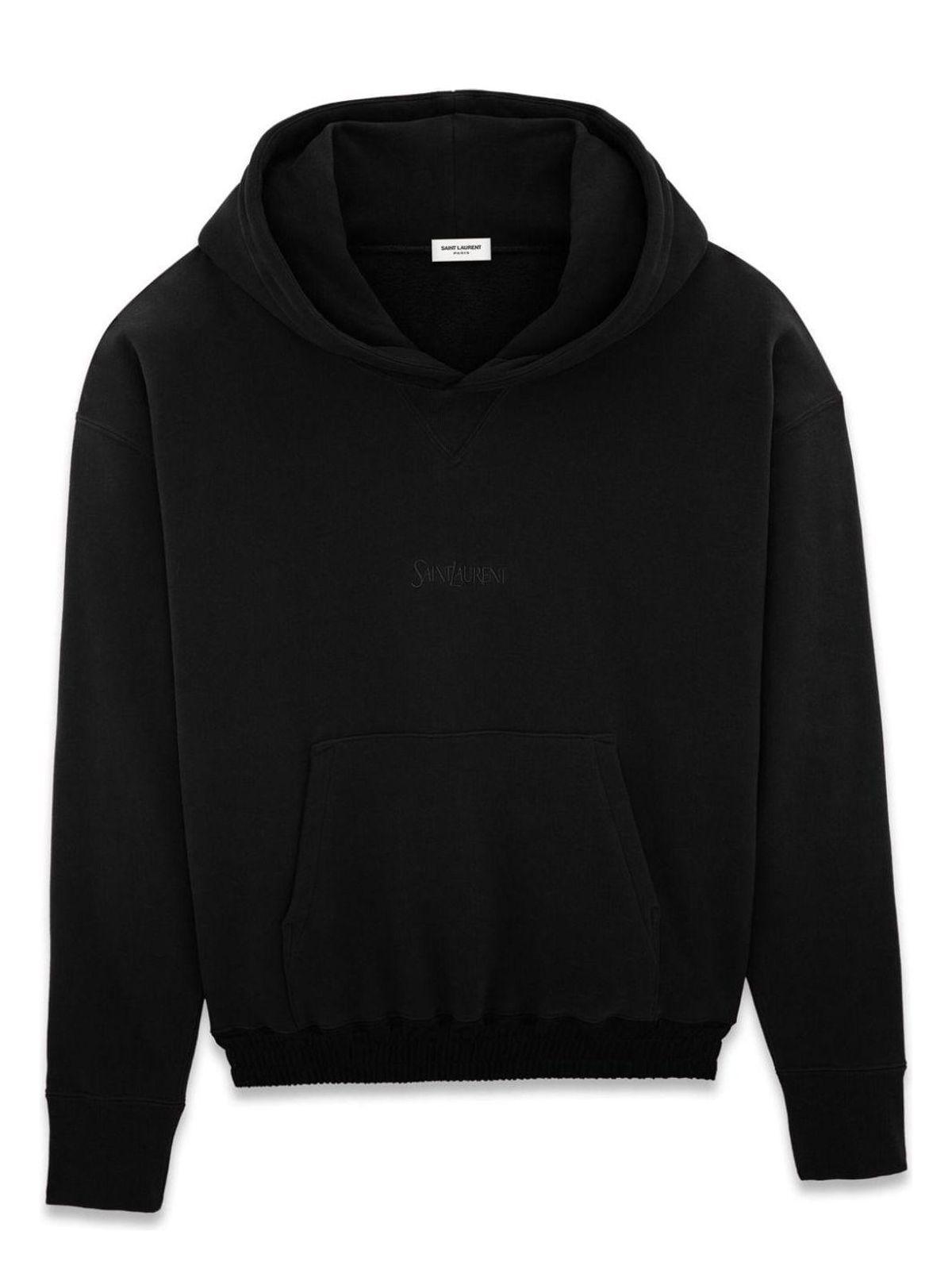 Saint Laurent Women's Cotton Sweatshirt in Black