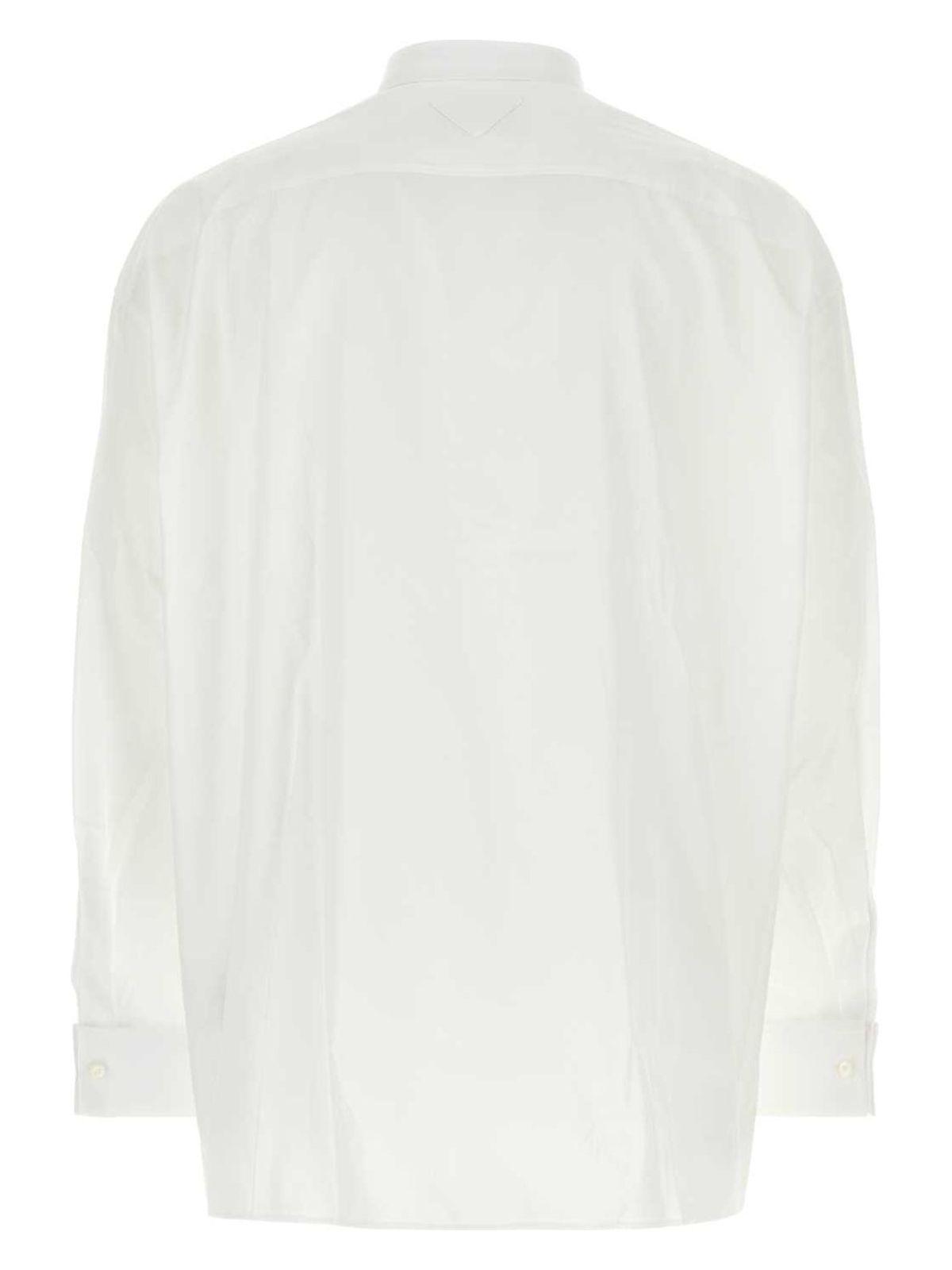 Prada Women's Poplin Shirt in White