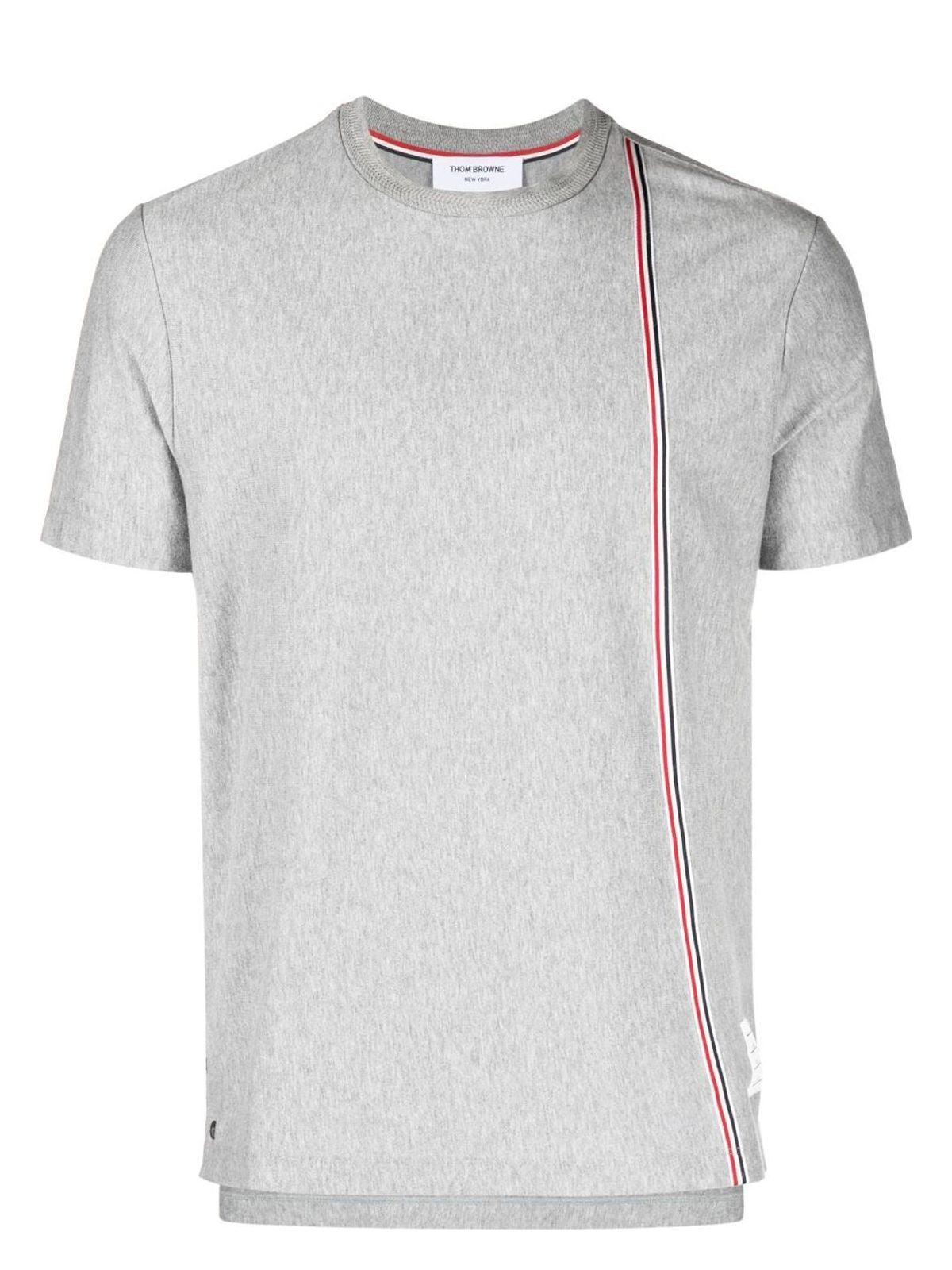 Thom Browne Women's Cotton T-Shirt in Grey