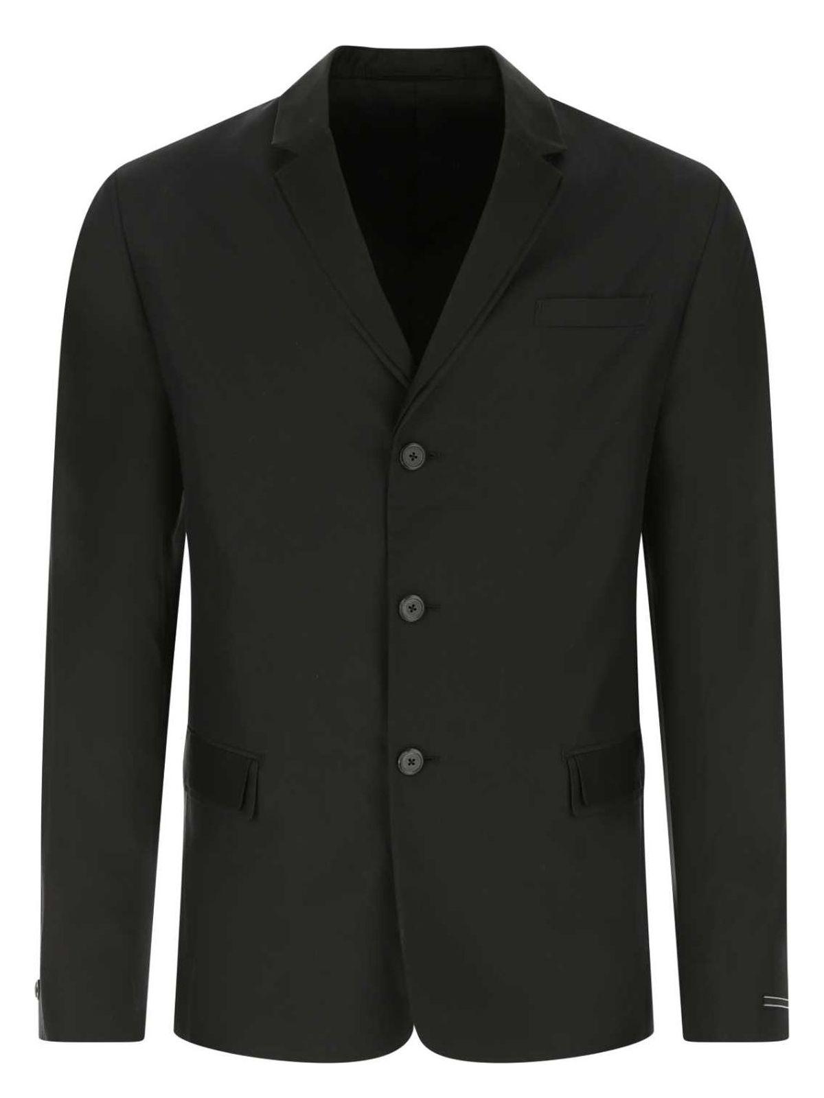 Prada Black Silk Blazer