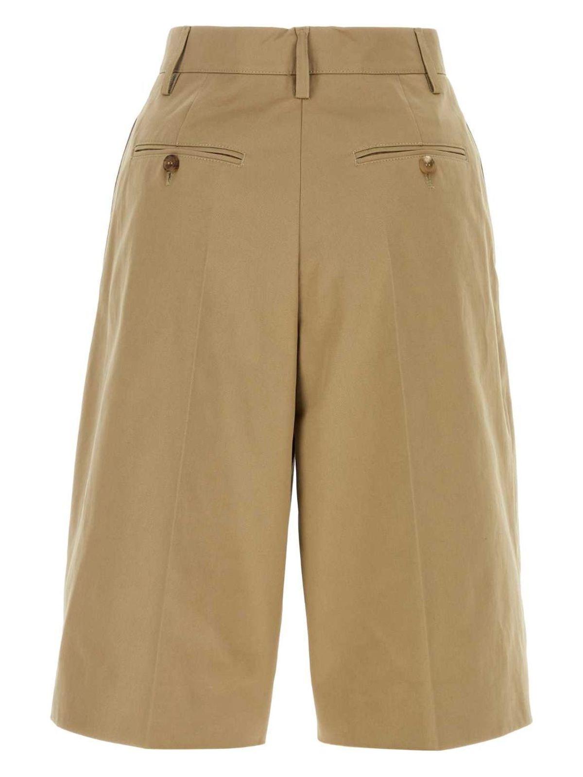 Prada Beige Cotton Bermuda Shorts