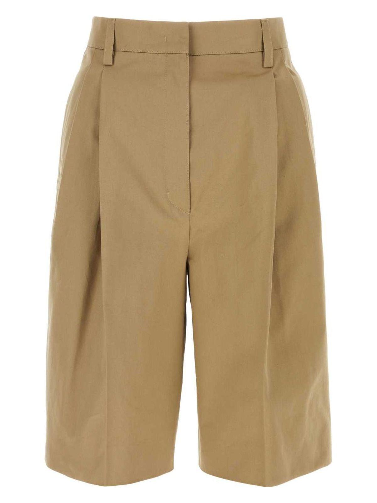 Prada Beige Cotton Bermuda Shorts